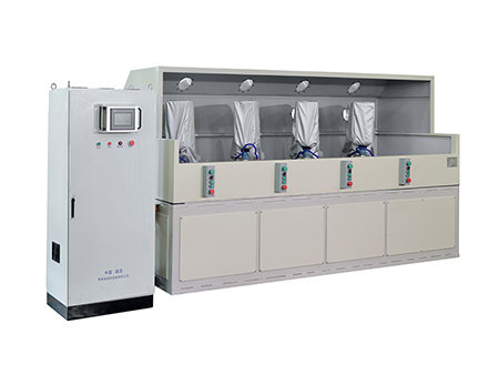 Máquina para rectificado de vidrio de 4 estaciones
